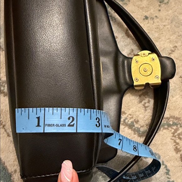 Coach Black Crossbody Bag with Gold Accent - Picture 7 of 11